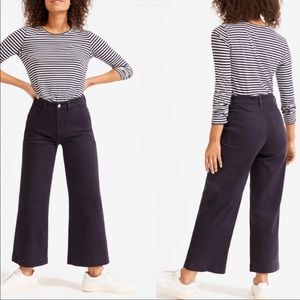 Everlane Blue Wide Leg Crop Pants